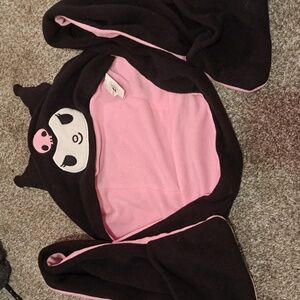 Kuromi beanie with hand pockets